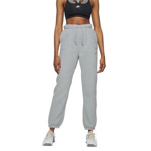 Nike Women's Therma-FIT One Loose Fleece Pants, Cozy Sherpa, Gray, Size Small
